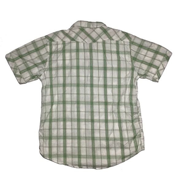 Dakota Grizzly Plaid 100% Cotton Men's Shirt Size Large White/Green - Picture 2 of 7